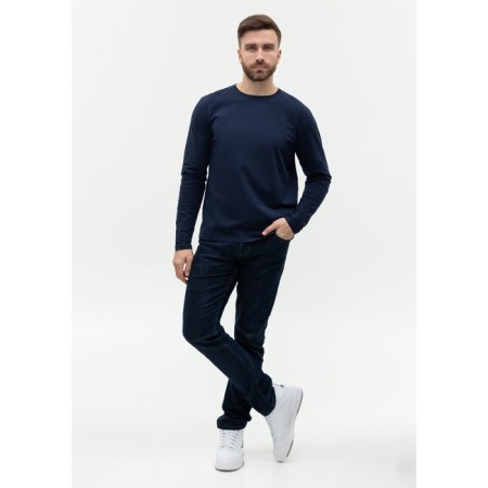 Male T-shirt, size 50, dark blue color-3