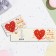 Wedding invitation!" heart from roses, 24.5 x 7.5 cm