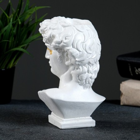Vase "Bust of David" Pearl, 17x9x10cm-2