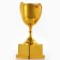 Cup 094, award figure, gold, plastic stand, 19.2 x 11.5 x 8 cm.