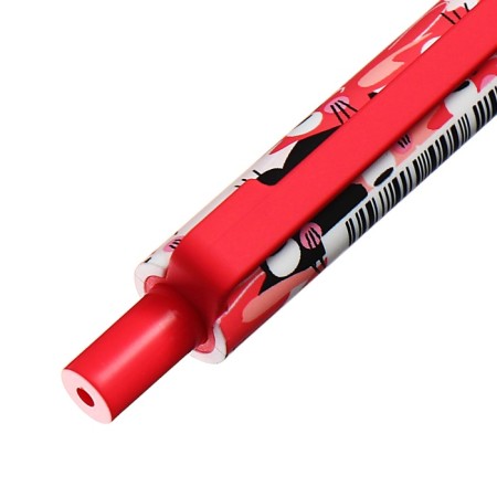 Automatic ballpoint handle 0.5 mm, vinson, blue oil, software, barcode for pcs, mix-4