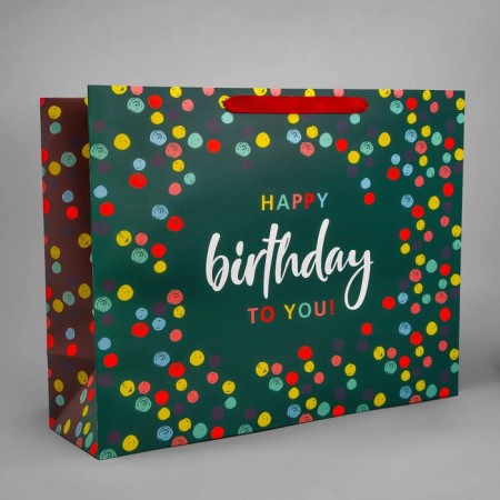 Package Gift Laminated Vertical, packaging, “Happy Birthday”, XL 49 x 40 x 19 cm-1