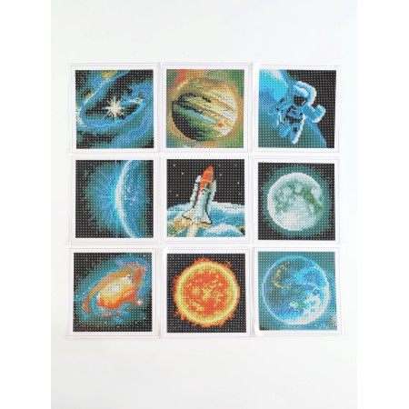 Diamond mosaic 9 in 1 "Cosmos", 14.5 x 14.5 cm-3
