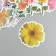 Stickers Plastic "Flower Assorted" set 60 pcs 10x12 cm