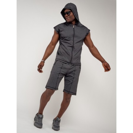 Sports suit men's, size 48-50, dark gray color-5
