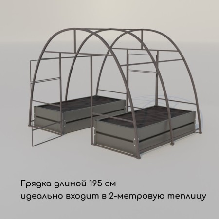 Glocked bed, 195 × 100 × 34 cm, Greengo-5