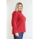Women's turtleneck, size 58, red color