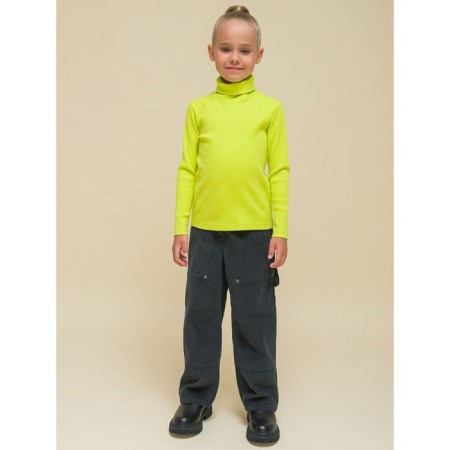 Jumper for girls, height 134 cm, yellow color-5