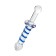 Sexus Glass bilateral phallimitator, glass, transparent, 22.5 cm