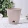 Flower pot with basal watering amsterdam, 0.65 l, color milk chocolate