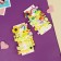Hair set "Little Joy" (14 pcs) seven -color, yellow, mix