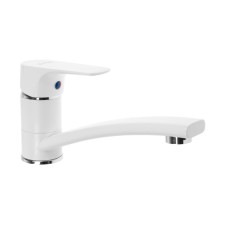 Zein Z7217 sink mixer, single -leaf, carmine cartridge 35mm, brass, white/chrome