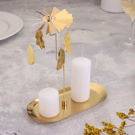 Carousel Carousel Curlery, Gold, Metal, 8.5 x 18 cm