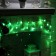 Garland "fringe" 1.8 x 0.5 m, IP20, dark thread, 48 LED, green glow, 8 modes, 220 V