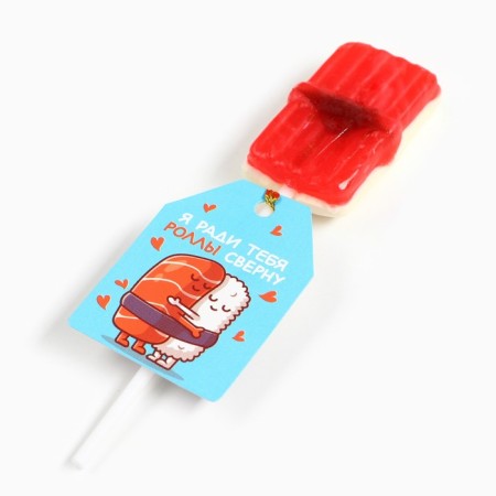A candlestick on a sushi -shaped stick “For your sake will be rolled”, 1 pcs-1