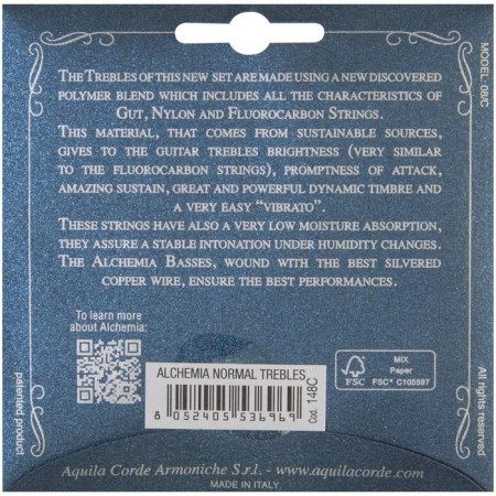 Half -compartment strings for the classic guitar Aquila 148c 3 strings-2