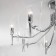 Ceiling chandelier with glass ceiling Rocco, 40W, E14, 83x83x47 cm