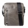 Male bag, lightning department, 1 external pocket, adjustable belt, gray color