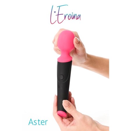Vibroostimulator L’Eroina by Toyfa Aster, 10 modes, silicone, pink color, 19.5 cm, d = 3.8 cm-1