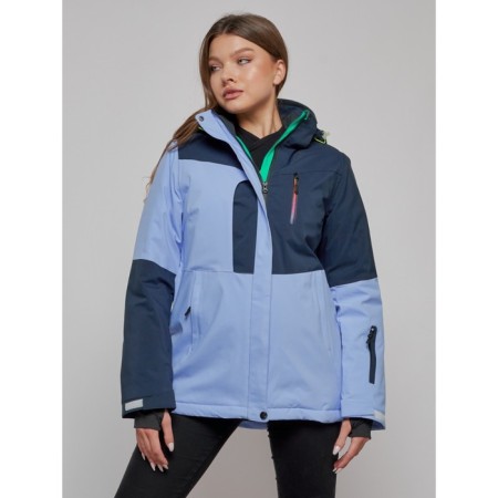 Ski jacket female, size 44, purple color-9