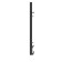 Two -heated towel rail Laris lavender ChKCh, 300x700 mm, 8 crossbars, left, black