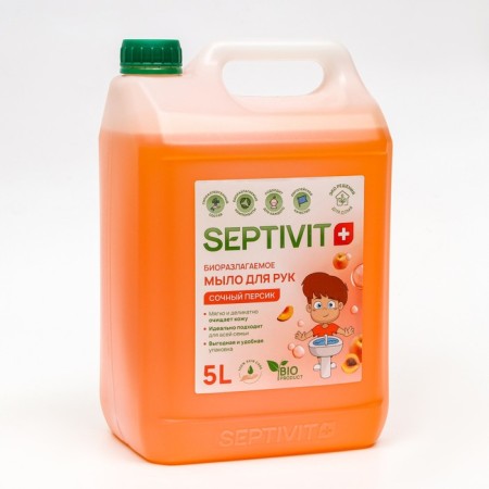 Septivit liquid soap "peach" 5 l