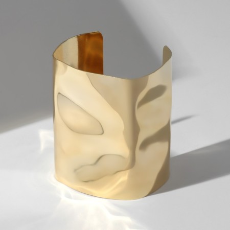 Bracelet Metal "Cuff" with deflection, color gold-1