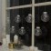 Garland “fringe” 2.5 × 0.7 m dews with nozzles “balls”, ip20, silver thread, 150 LED, glow warm white, 12 V