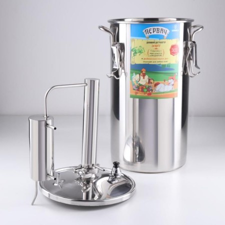 Moonlit apparatus "Pervach Elite", 20t, 20 l, thermometer, overpressure valve, waste drainage, cooling-2