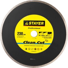 Диск алмазный STAYER 3664-230_z01, сплошной, d = 22.2 мм, 230 мм