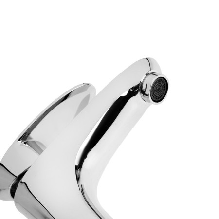 Zein Z3662 shell mixer, single-leaf, pour height 12 cm, ABS plastic, chrome-5