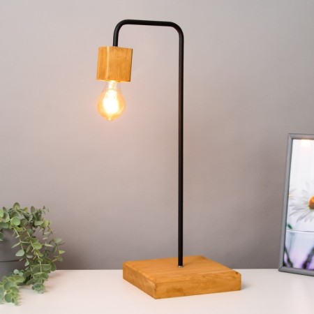 HEAB-1 desktop lamp brown/black 20x20x55cm Risalux-1