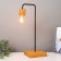 HEAB-1 desktop lamp brown/black 20x20x55cm Risalux