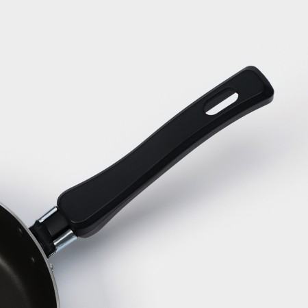 Pan Consul, D = 24 cm, glass cover, plastic handle, anti -stick coating, black color-4