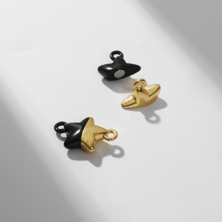 Magnetic “Star” castle (set 2 pcs.), Black-gold color