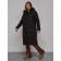 Coat insulated winter female, size 42, black color