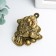 NECSK Polystone Bronze "Toad on ingots" 4x3.5x3.5 cm