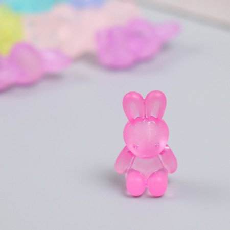Decor for creativity plastic "Sitting bunny" matte mix 20 g 2.4x1.4x1.1 cm-1