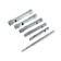 A set of keys-pipe sparta, 6 pcs, 8 x 17 mm, groove, galvanized