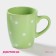 Mug ceramic shares "Green Peas", 360 ml, green color