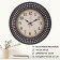 Watching clock, interior "classics", silent, D-40 cm, dial 25 cm, black