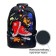 School backpack, 37 x 26 x 13 cm, ergonomic back, calligrata with "sneakers"