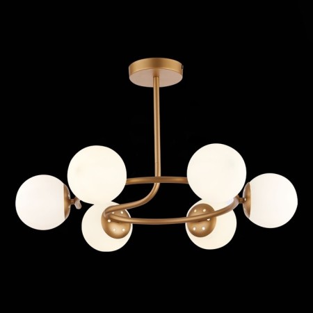 Ceiling EVOLUCE lamp. Sle220602-06. Calabria. 6x40 watts, E14, 61x61x36.5 cm, golden color-3