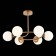 Ceiling EVOLUCE lamp. Sle220602-06. Calabria. 6x40 watts, E14, 61x61x36.5 cm, golden color