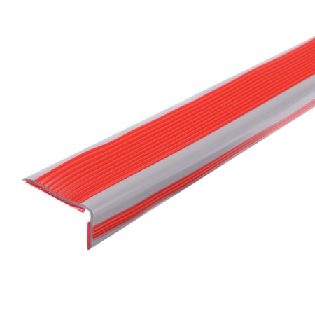 Anti -slip lining on the steps angular, 1m, red
