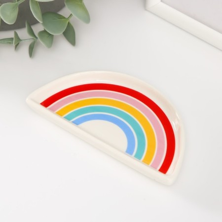 Souvenir ceramics stand for the Rainbow ring 12x6x1.6 cm