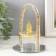 Casket glass "Ark with gold pebbles on the podium" Transparent 10*10*13.5 cm