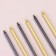 Candles in the cake "Royce", 6 pcs, high, 13 cm, black and gold