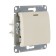 Glossa switch Sche GSL000263, 10 A, 1 key, hidden, backlight, beige color 189582