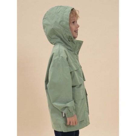 Windbreaker for boys, height 146 cm, green color-7